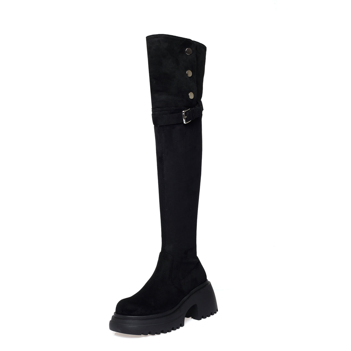 Women's Two-way Over The Knee High-heeled Thigh Knight Women's Leather Boots