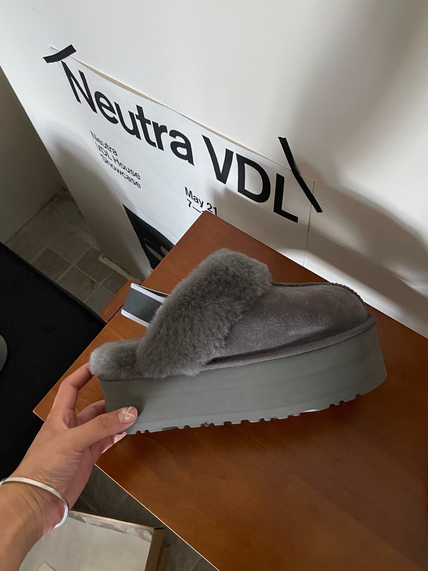 Bottom Height Increasing Ribbon Thick Star Thick-soles Slippers