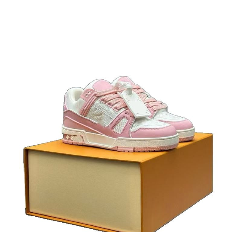 Women's & Men's Printed Light Luxury Rubber Outsole Couple Sneakers