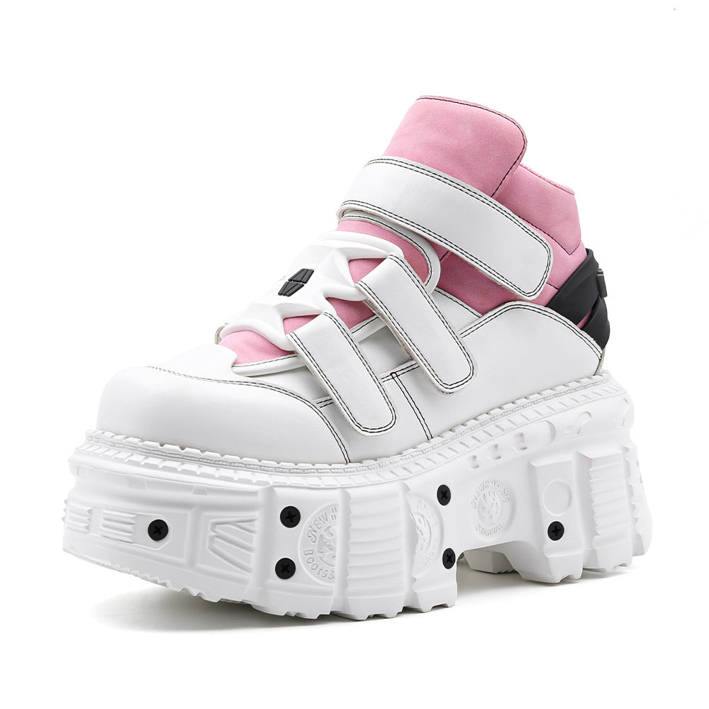 Women's & Men's Platform Punk Dad Height Increasing Muffin Boots