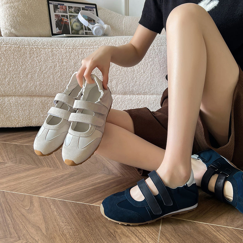 Women's Mary Jane Ballet Training Velcro Comfortable Casual Shoes