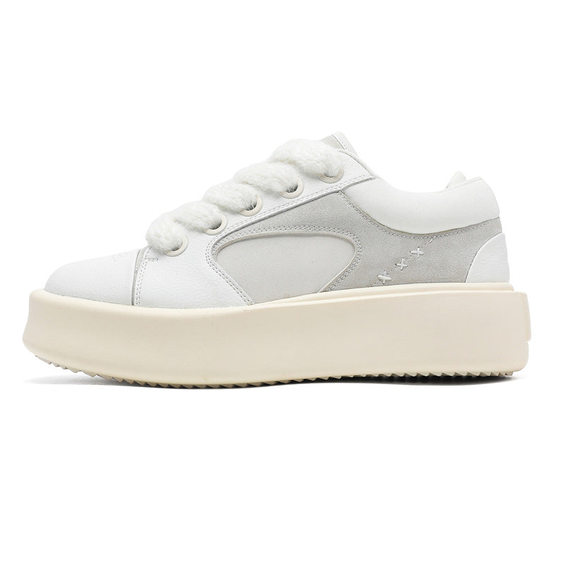 Women's & Men's Design Heart-shaped Platform Fashionable Height Increasing Sneakers