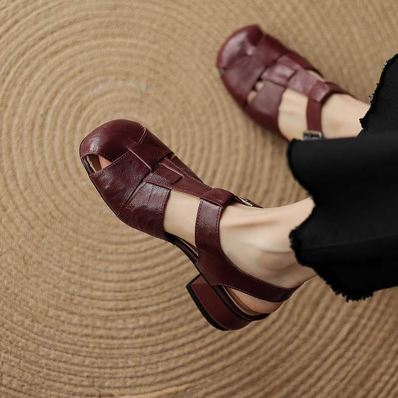 Women's Super Comfortable Soft Sheepskin Roman Summer Not Platform Sandals