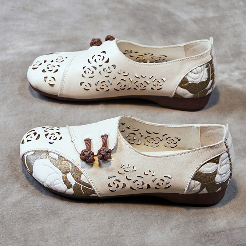 Women's Round Head Leisure Soft Bottom Breathable Casual Shoes