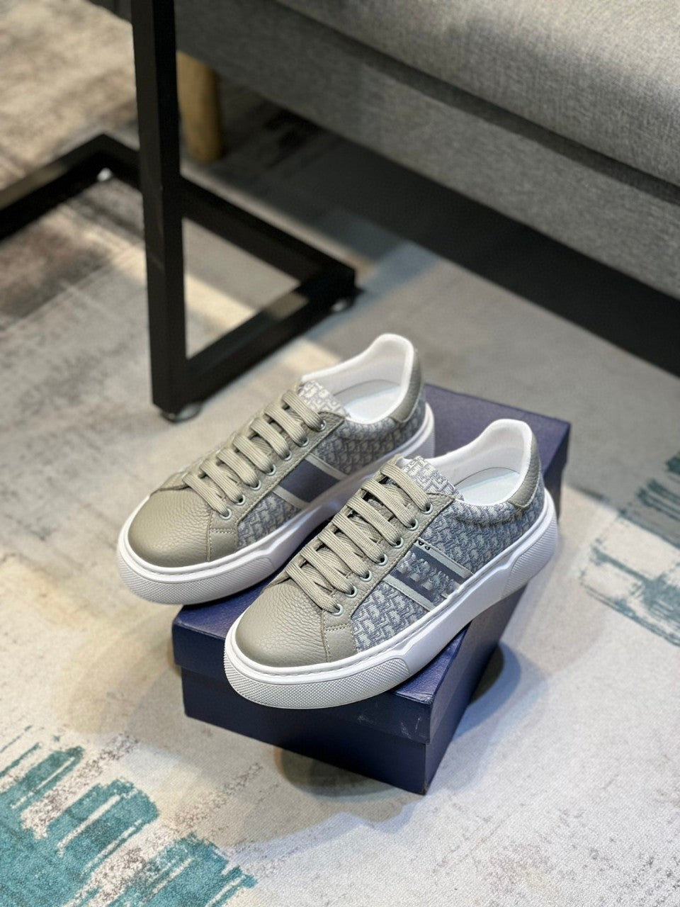 Men's Blue Front Round Toe Everyday Joker Casual Shoes