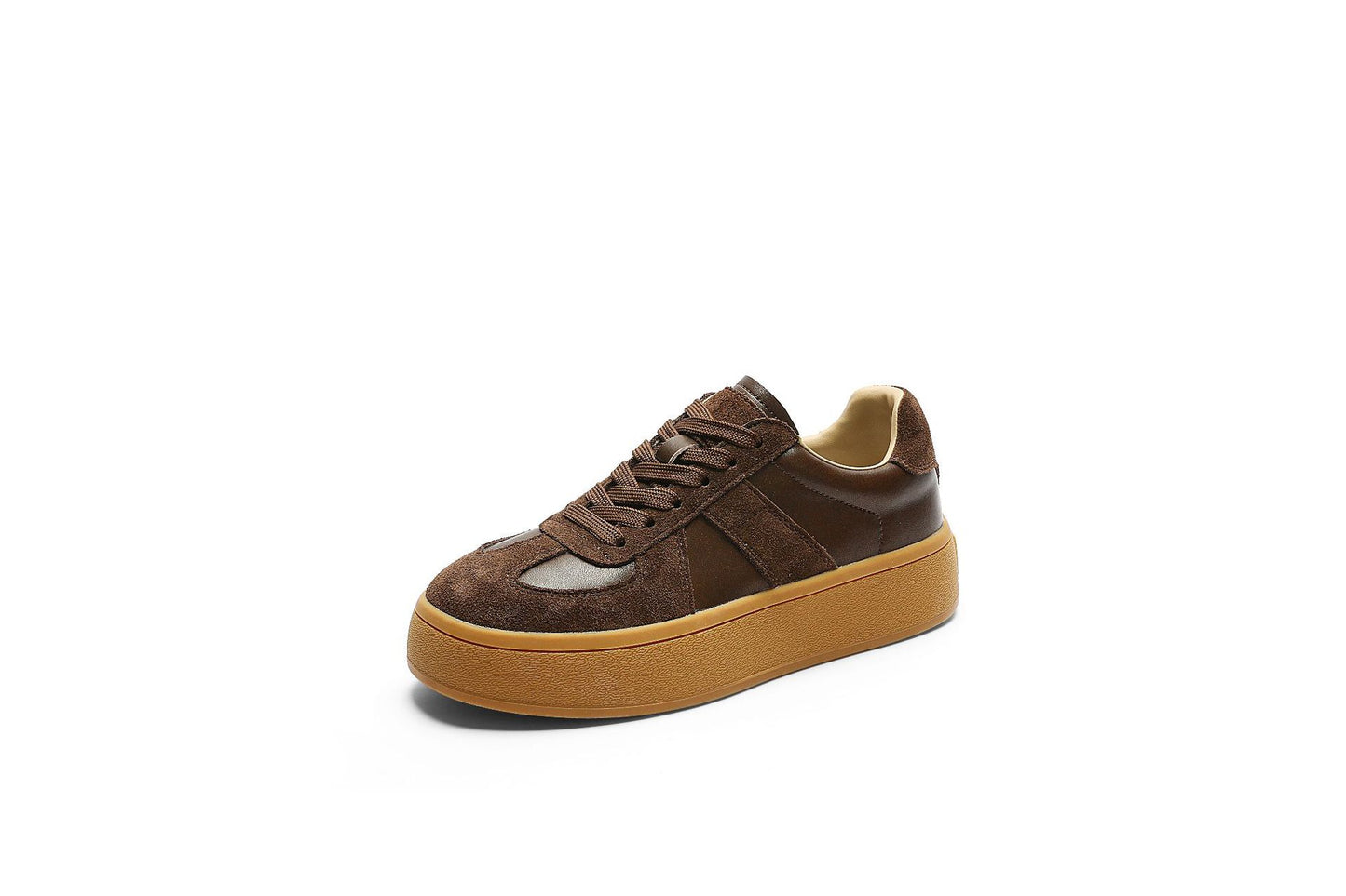 Women's Autumn Korean Style Round Head Thick Bottom Women's Casual Shoes