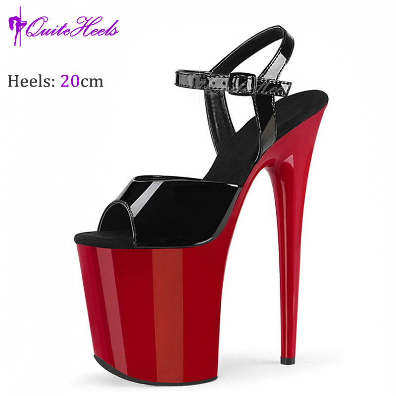 Dance Mannequin Thick Bottom Sexy Performance High Heeled Sandals