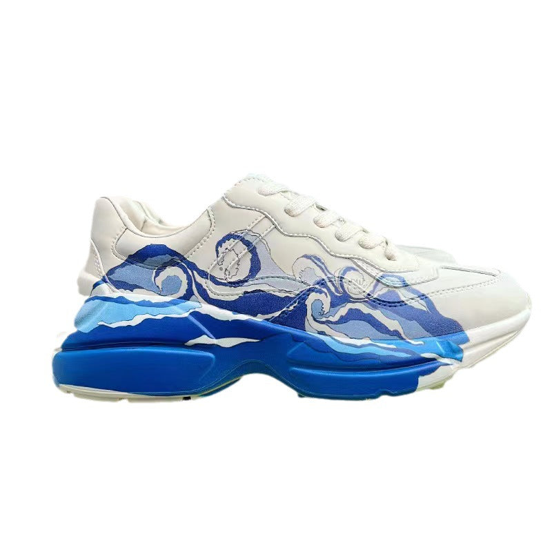 Women's & Men's Bottom Tide Genuine Style Female Height Sneakers