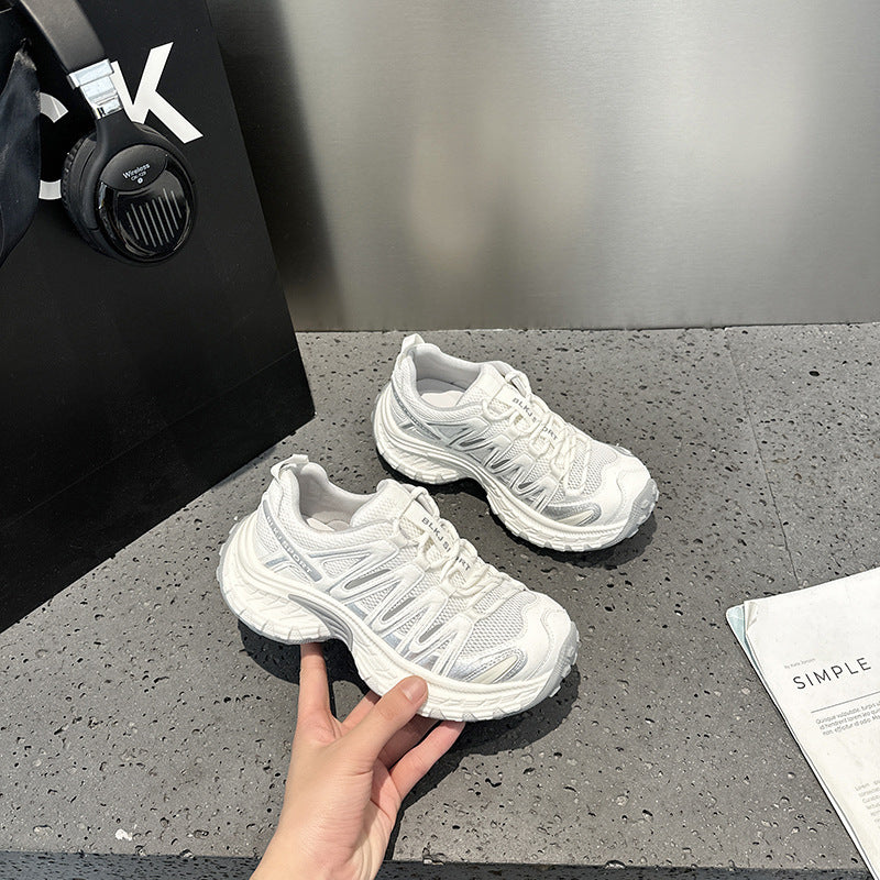 Women's Increasing Lightweight Platform Fashionable Breathable Dad Women's Sports Shoes