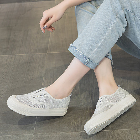 Women's Summer Mesh Breathable Comfortable Flat Sports Sneakers