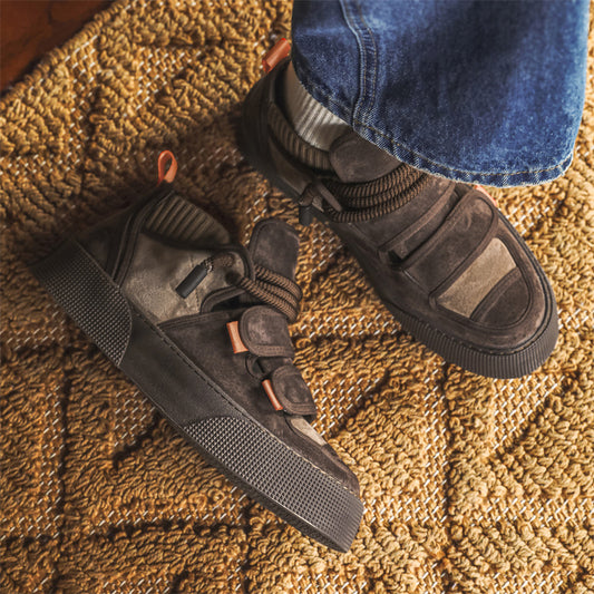 Men's Cotton Fleece-lined Velcro Fashion Trendy Comfortable Men's Shoes