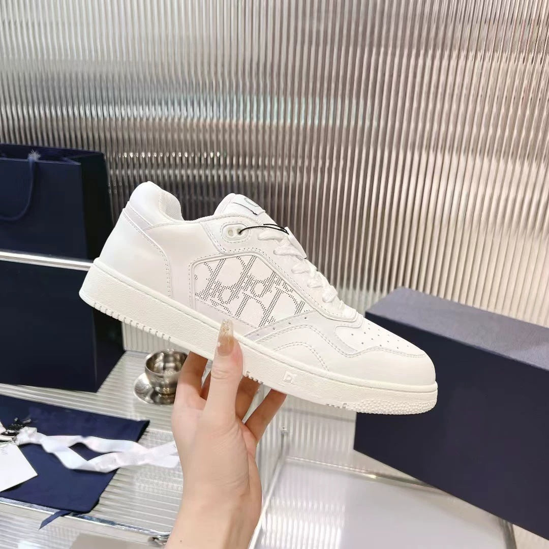 Women's Fashion Home White Letter Jacquard Sneakers