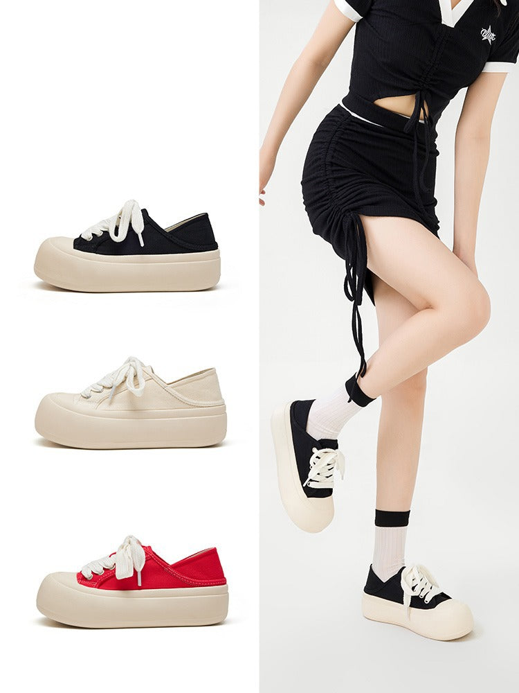 Women's Bottom Slip-on Autumn Platform Ugly Cute Sneakers