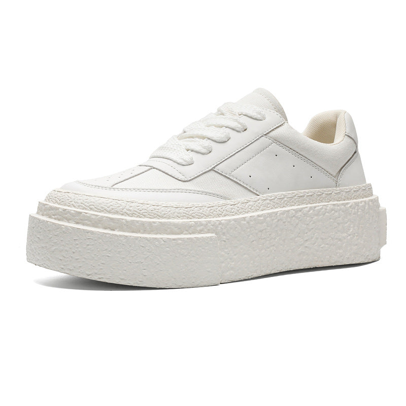 Men's High-grade Design Sense Niche Platform Heightened Men's Casual Leather Shoes