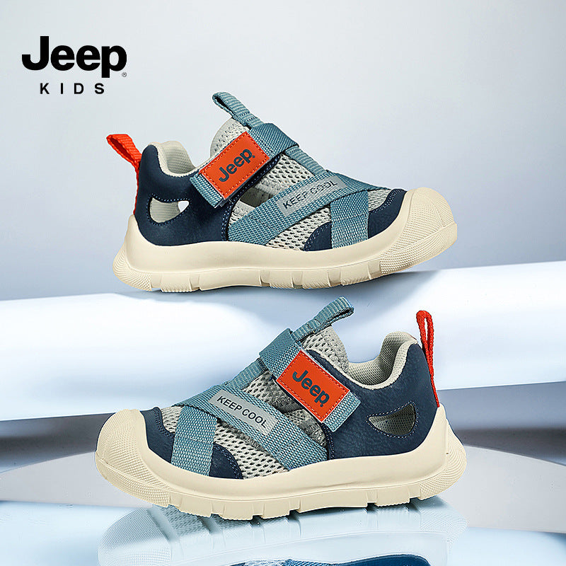 Children's Medium Large Closed Toe Hollow Breathable Kid's Sandals