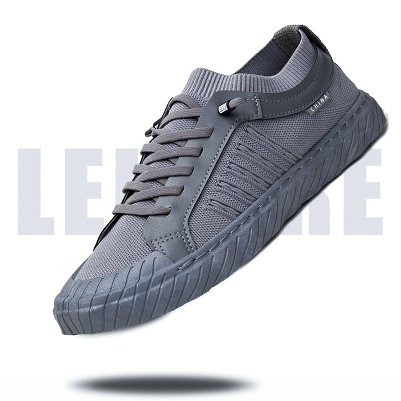 Men's Summer Breathable Mesh Panel Slip-on Lofter Casual Shoes