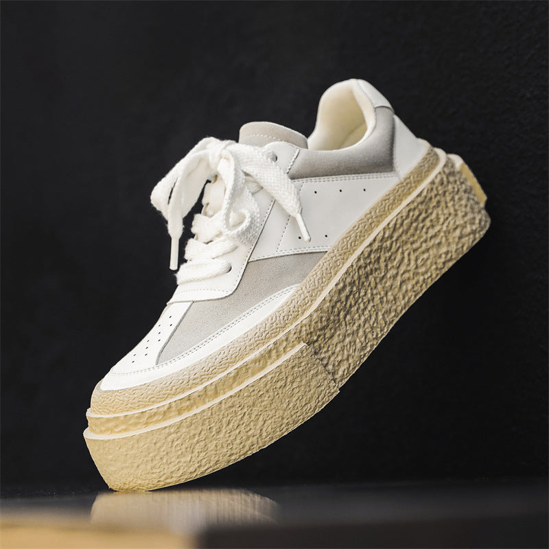 Men's Platform Easy Wear Height Increasing Muffin Sneakers