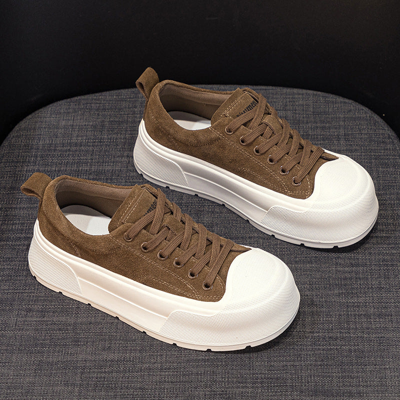 Women's Korean Style White Summer Platform Autumn Casual Shoes