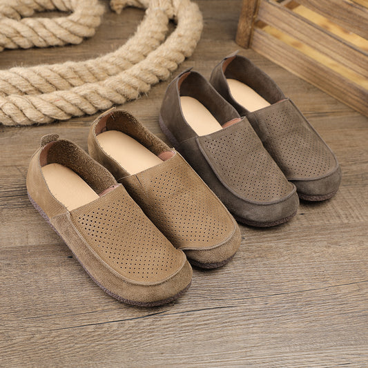 Men's Niche High-grade Genuine Breathable Slip-on Lazy Loafers