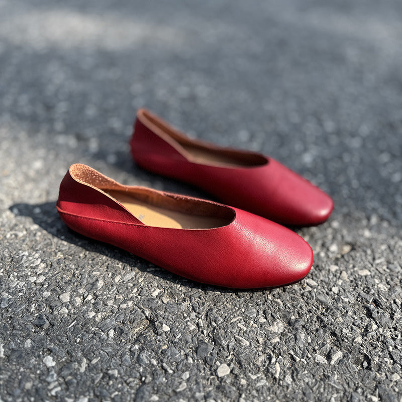 Women's Spring Genuine Summer Flat Temperament Wild Women's Fashion Shoes