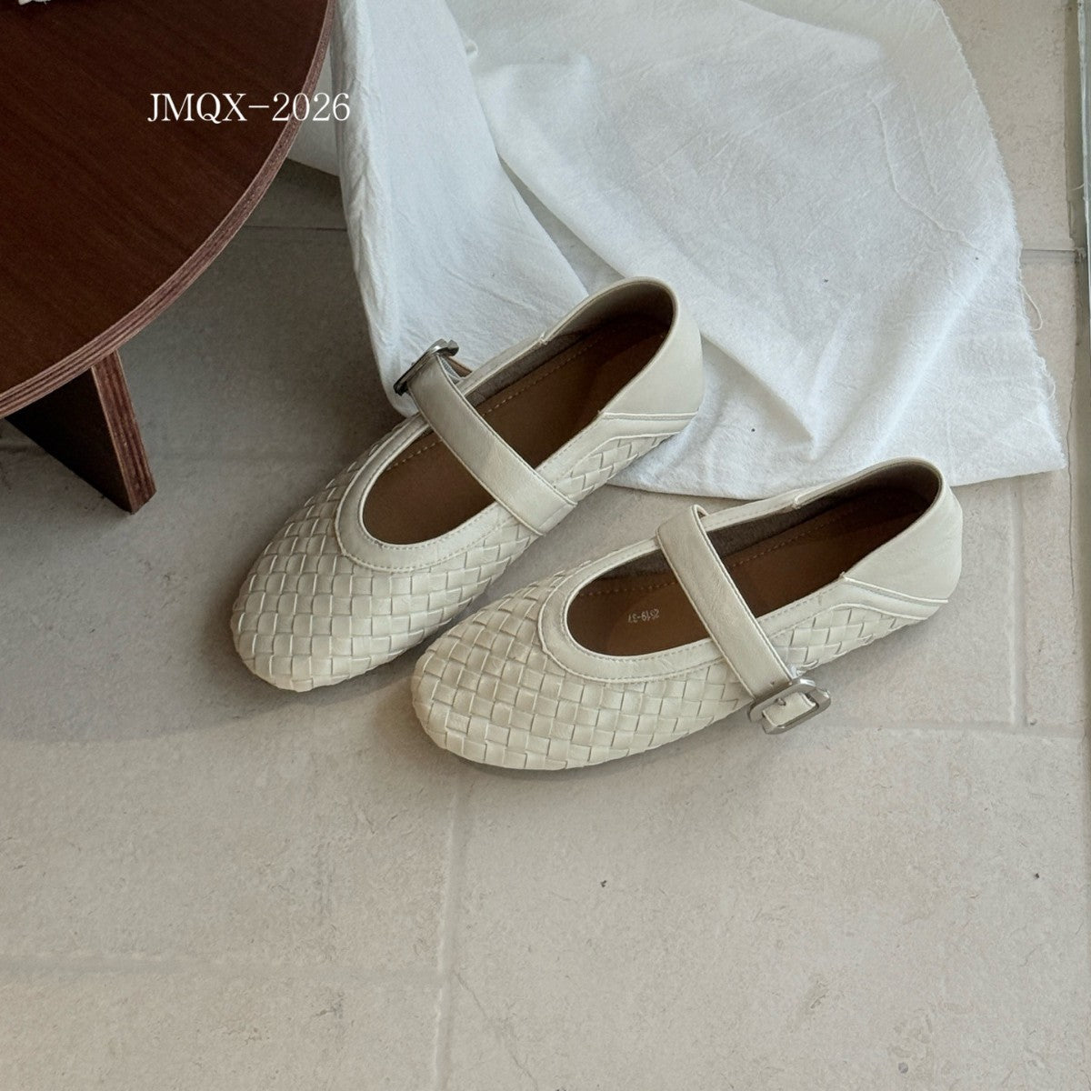Women's Retro French Woven Mary Jane Low-cut Pumps Lazy Women's Fashion Shoes