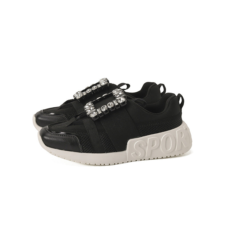 Women's Daddy Platform Mesh Surface Breathable Height Increasing Sneakers
