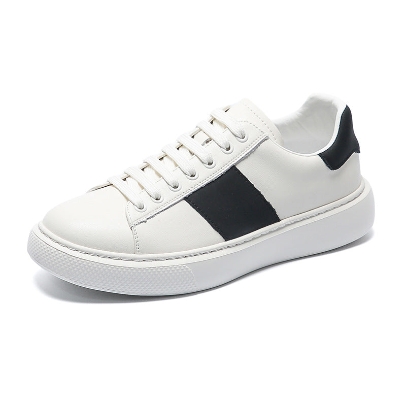 Men's Cowhide European Goods Versatile Breathable Soft Sneakers