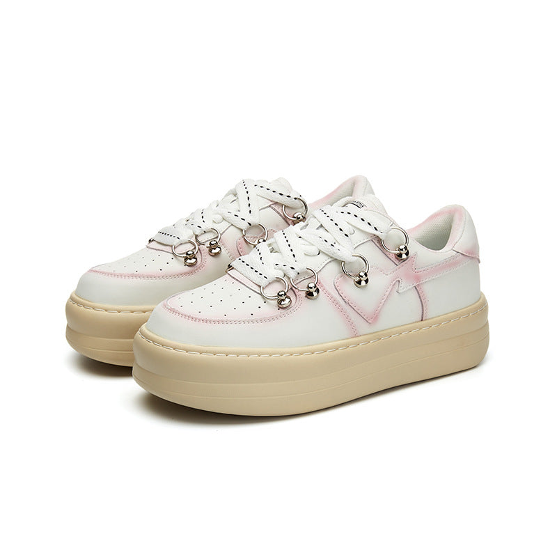 Women's Platinum Spring Round Toe Comfort Daily Casual Shoes