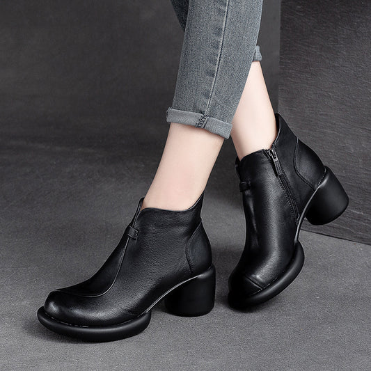 Women's Shu Small High Simple Top Layer Boots