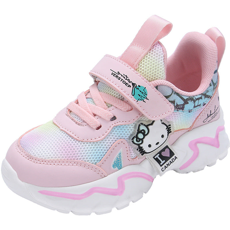 Children's Plus Cat Princess Waterproof Elder Running Kid's Sneakers