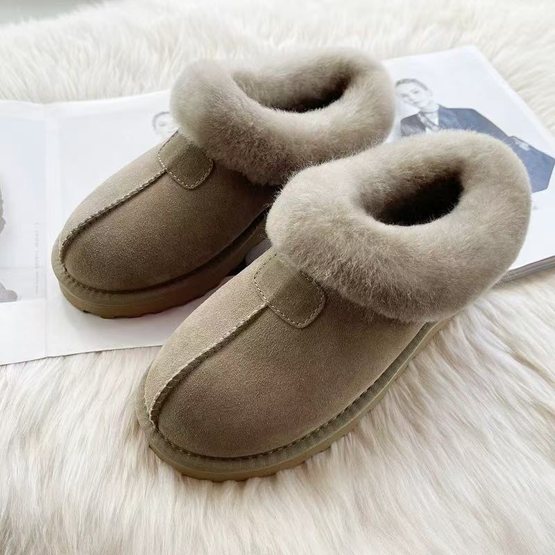 Women's Fur Integrated Thickened Warm Slugged Bottom Boots