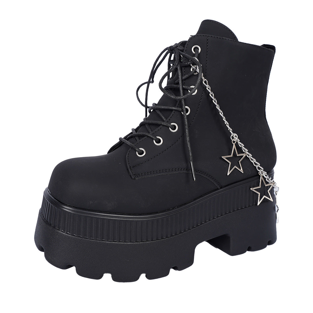 Women's Plus Size Martin Platform Bootie Star Boots