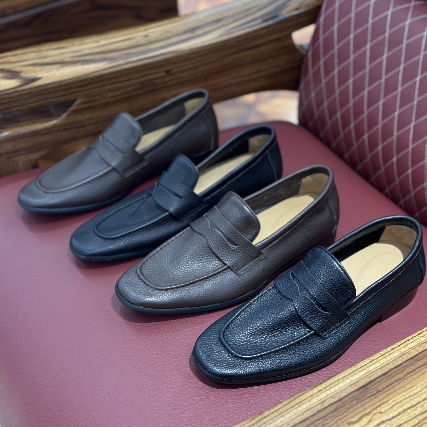Men's Genuine Doug Summer Lightweight Slip-on Soft Leather Shoes
