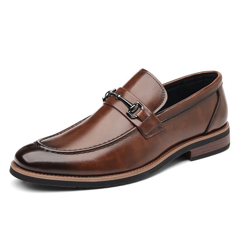 Men's Large Size European Style Oxford Pointed Suit Leather Shoes