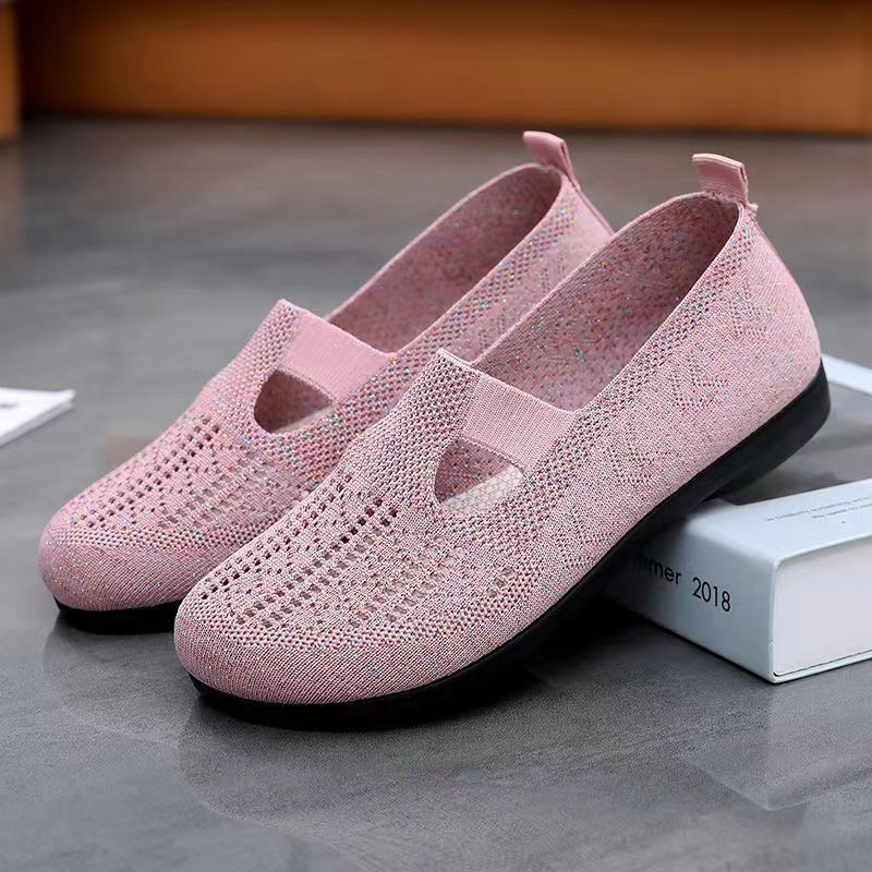 Women's & Men's Summer Hollowed Mesh Comfortable Breathable Slip-on Old Cloth Casual Shoes