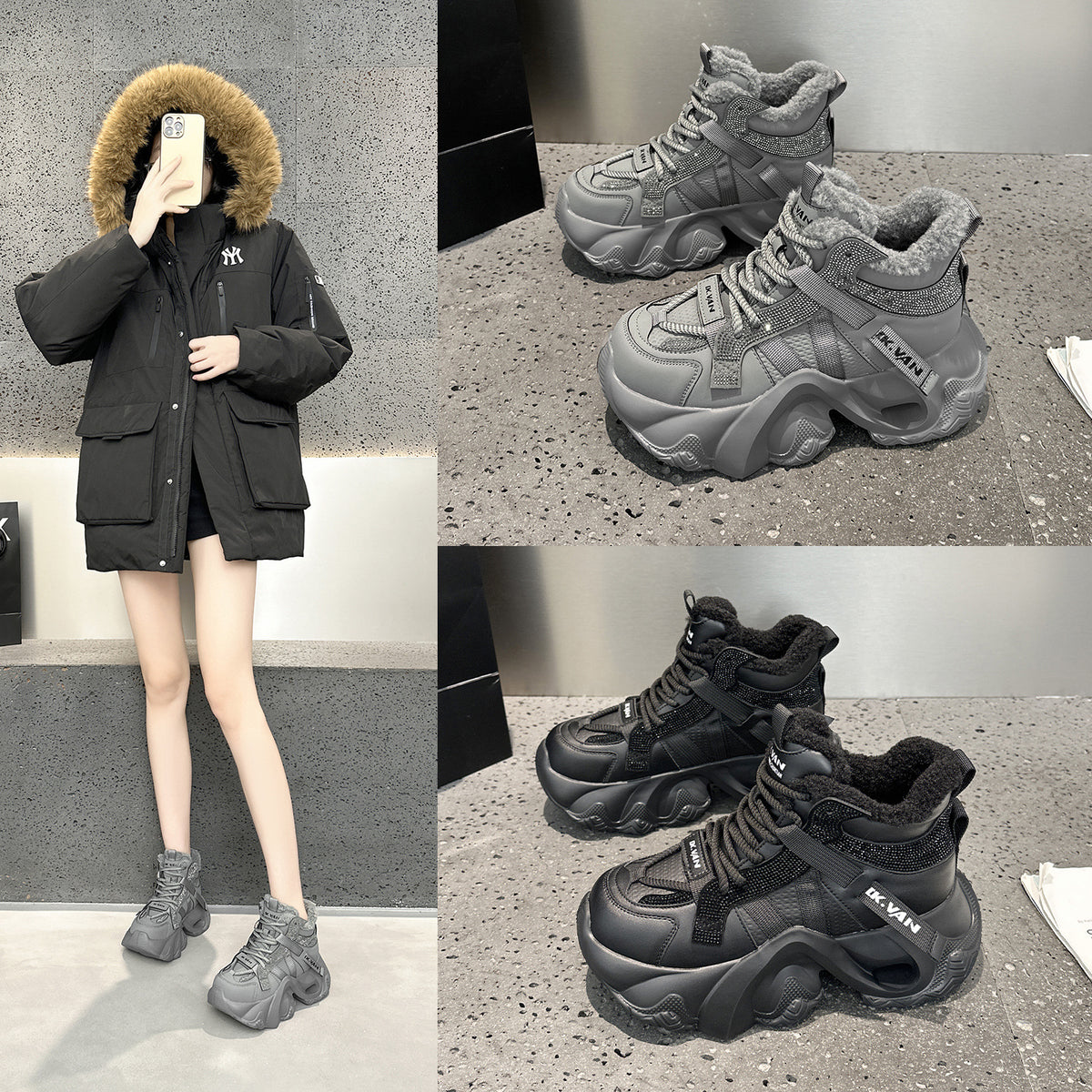 Women's Dad Autumn Mesh Breathable Sports Casual Shoes