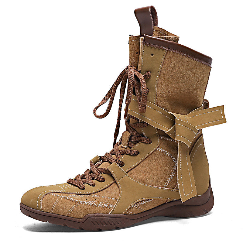 Genuine Elevator Western Cowboy Slimming Retro Boots