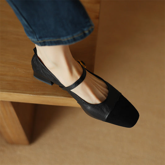 Women's Soft Mary Jane Retro Autumn Belt Women's Shoes