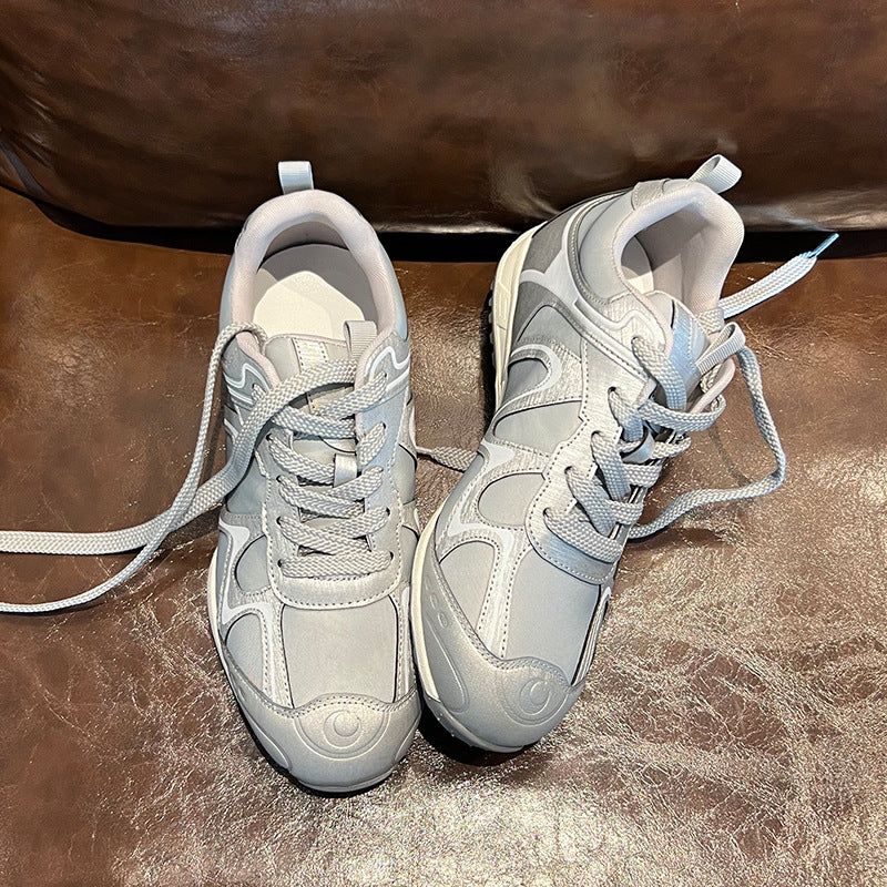 Women's Height Increasing Insole German Training Retro Daddy Women's Casual Shoes