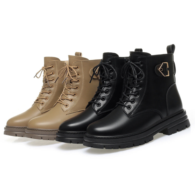 Women's Low Martin Winter Fleece-lined Soft Short Boots