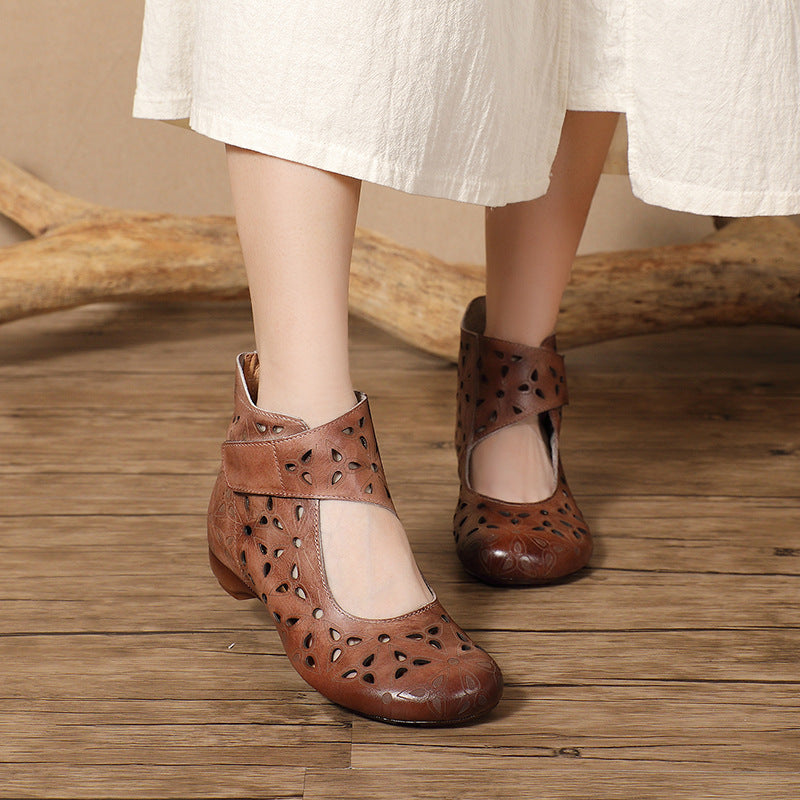 Women's National Style Handmade Hollow Single Ethnic Women's Casual Shoes