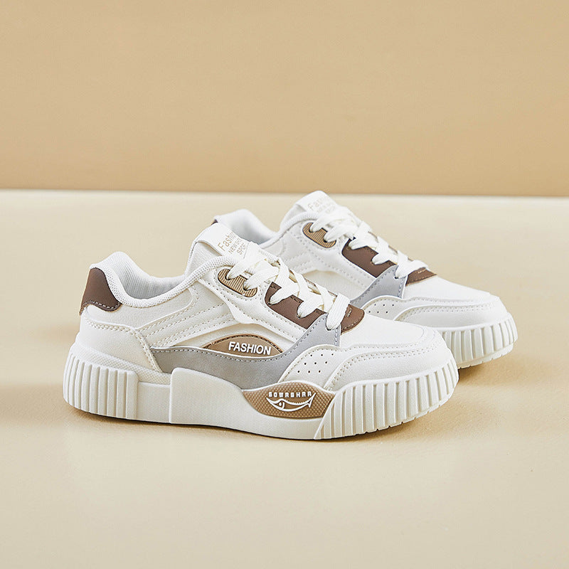 Autumn White Korean Style Female Raise Casual Shoes