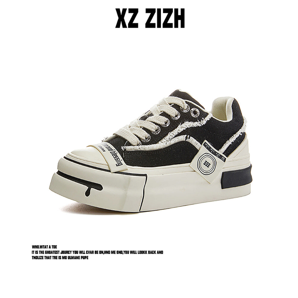 Women's & Men's Beggar Platform Height Increasing Canvas Shoes