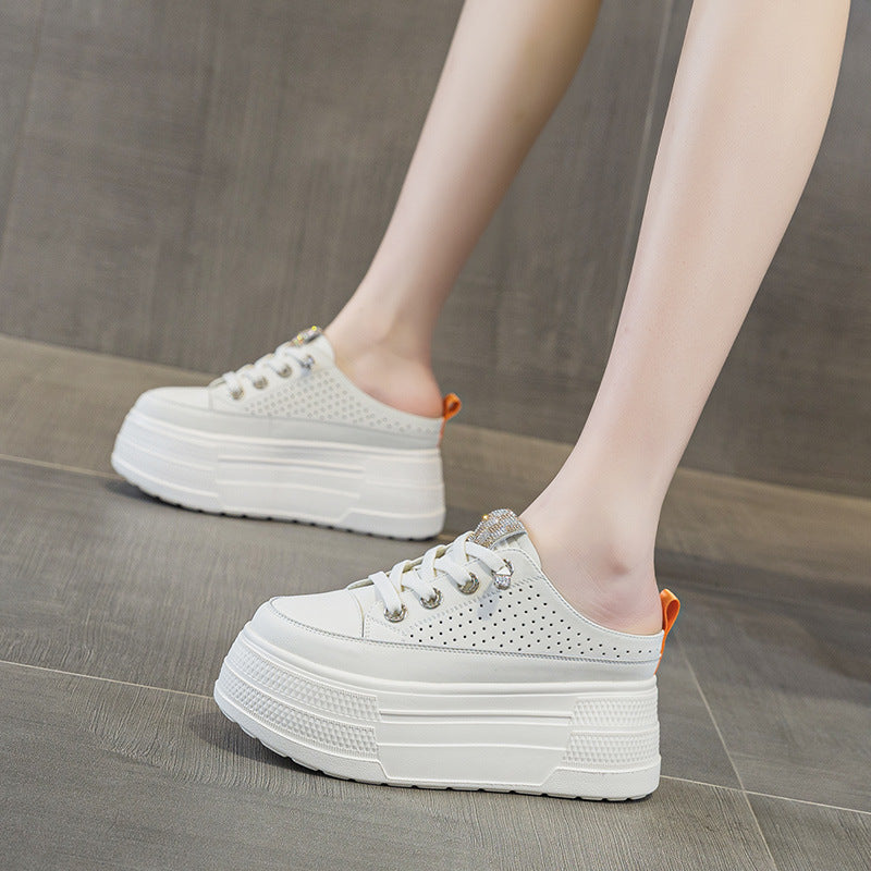 Women's Authentic Toe Box Half Height Increasing Women's Casual Shoes