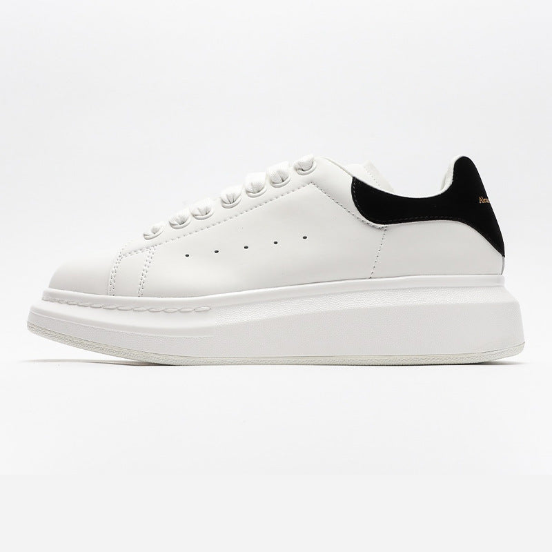 Women's & Men's High-grade Mcqueen White Platform Invisible Elevated Muffin Women's Board Shoes
