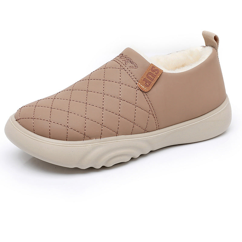 Women's Cotton Old Cloth Warm Slip-on Mother Boots