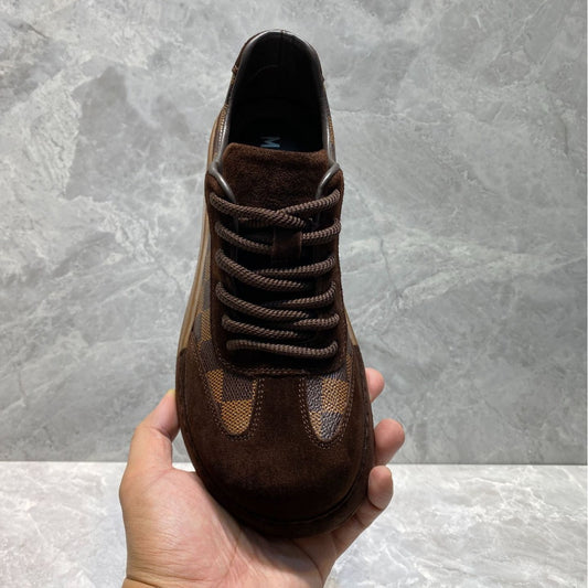 Men's German Training Reinforced Stitching Rubber Sole High-grade Comfortable Pigskin Lining Casual Shoes