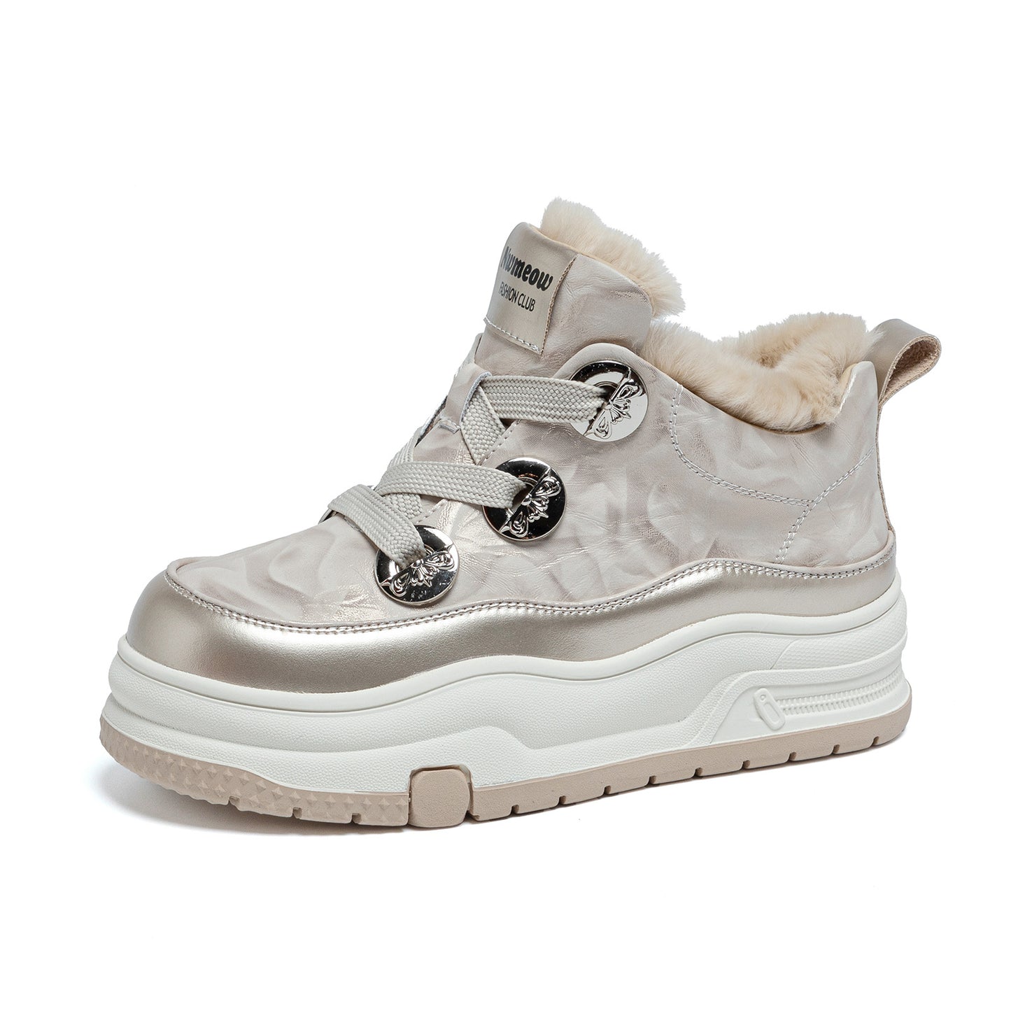 Women's Winter Thick Sole Increased Veet Genuine Real Fur Boots