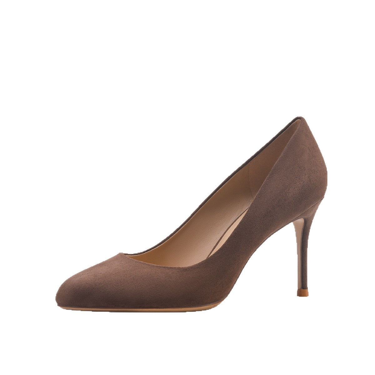 French Style Round Toe High Autumn Retro Early Sense Stiletto Women's Fashion Shoes