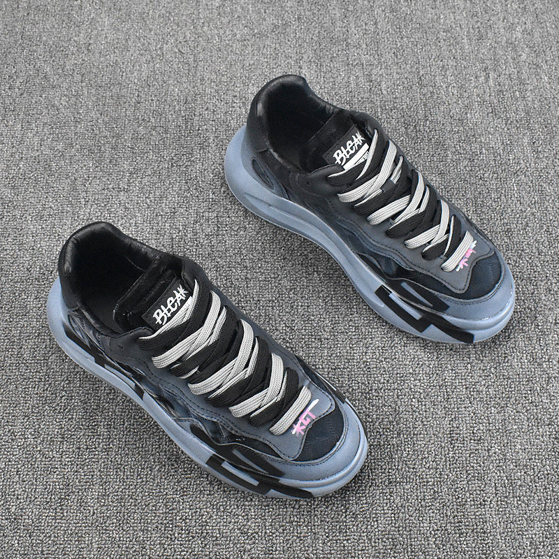 Men's Trendy Platform Height Increasing Insole Breathable Casual Shoes